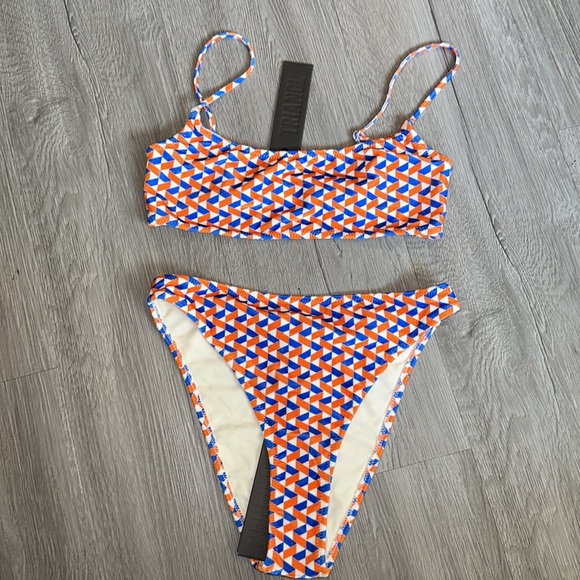 Velvet Triangl swimsuit set with bag. - Picture 2 of 12